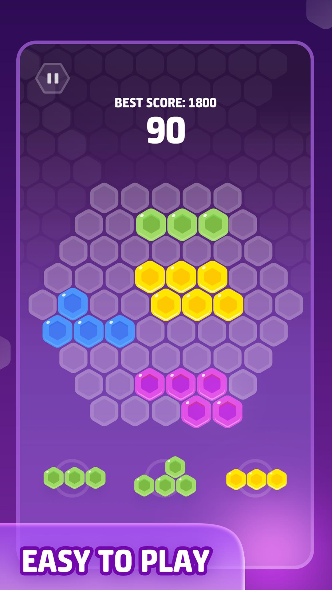 Hexa Puzzle 2 -The Hexagon Block Elimination Game for Android ...