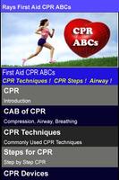 Rays First Aid CPR ABCs Affiche