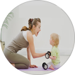 Baby And Mom Fitness Exercise