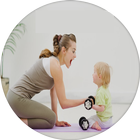 Baby And Mom Fitness Exercise icône