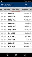 2023 Football Schedule (NFL) تصوير الشاشة 1