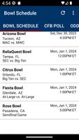 College Football Bowl Schedule पोस्टर