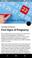 First Signs Of Pregnancy capture d'écran 1