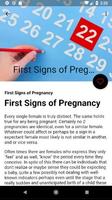 First Signs Of Pregnancy screenshot 1