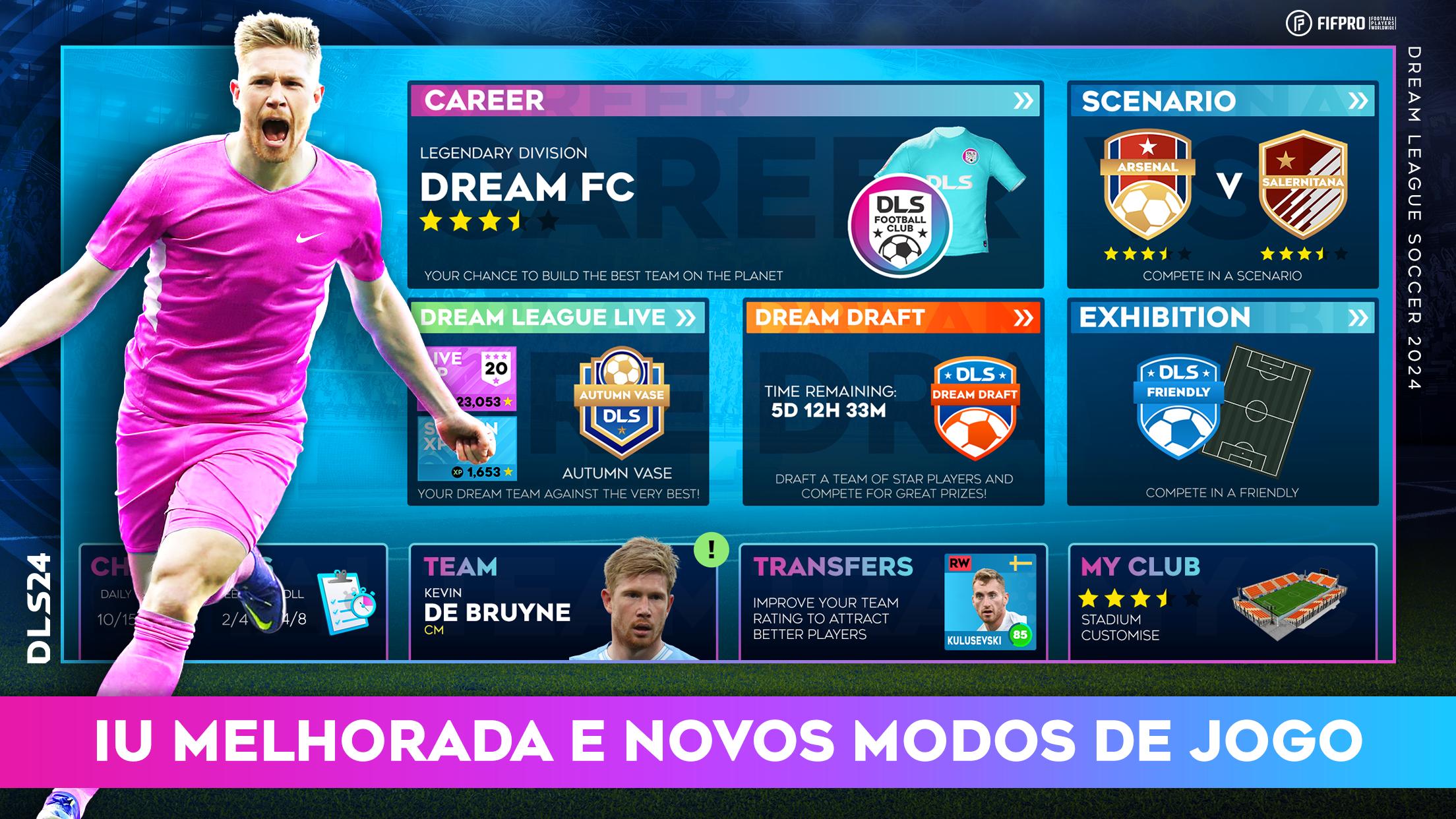 Dream League Soccer MOD APK v6.14 (Unlimited Money) - Jojoy