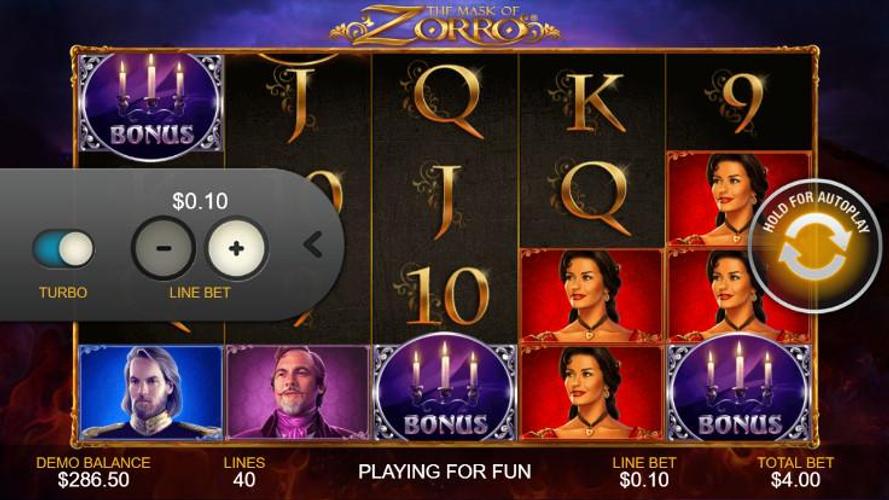 Zorro slot machine big win