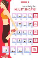 Lose belly fat stomach workout plakat
