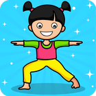 Yoga for Kids & Family fitness أيقونة