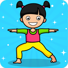Yoga for Kids & Family fitness-icoon