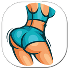 buttocks workout , 30 day home آئیکن