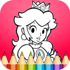 Princess Coloring Pages آئیکن