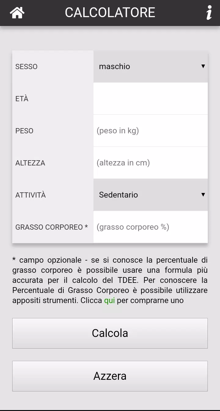 Calcolatore TDEE APK for Android Download