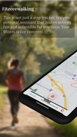 Schrittzähler Wandern Tracker Plakat