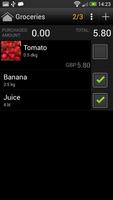 Shopping list license screenshot 1