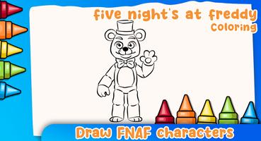 برنامه‌نما five coloring freddy عکس از صفحه