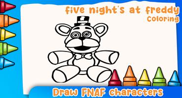 برنامه‌نما five coloring freddy عکس از صفحه