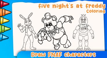 برنامه‌نما five coloring freddy عکس از صفحه