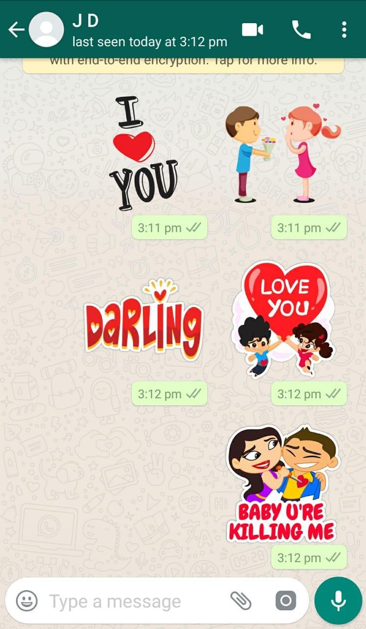 Valentine Day Stickers Wastickerapps For Whatsapp For Android