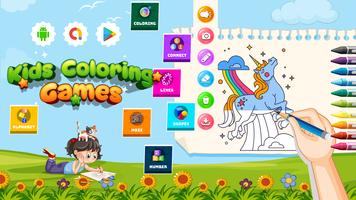 Kids Coloring Games - Learning poster