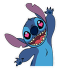 Cute Blue Koala Stitch Sticker иконка