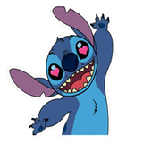 Cute Blue Koala Stitch Sticker biểu tượng