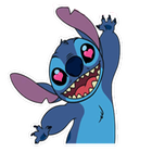 Cute Blue Koala Stitch Sticker ไอคอน