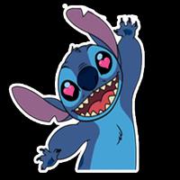 Cute Blue Koala Stitch Sticker 截图 1