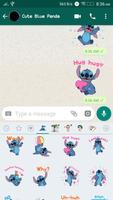 Cute Blue Koala Stitch Sticker 截图 2