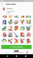 Cute Dinosaur Stickers For WhatsApp -WAStickerApps स्क्रीनशॉट 1