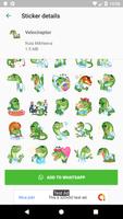 Cute Dinosaur Stickers For WhatsApp -WAStickerApps capture d'écran 3