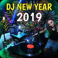 Poster DJ Happy New Years 2019 Remix Full Bass