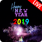 Happy New Year 2019 Live Wallpaper آئیکن