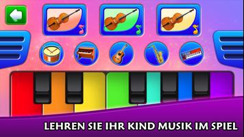 Kinder lernen Musikinstrumente Plakat