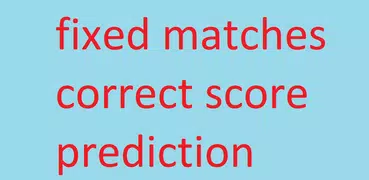 fixed matches correct score prediction