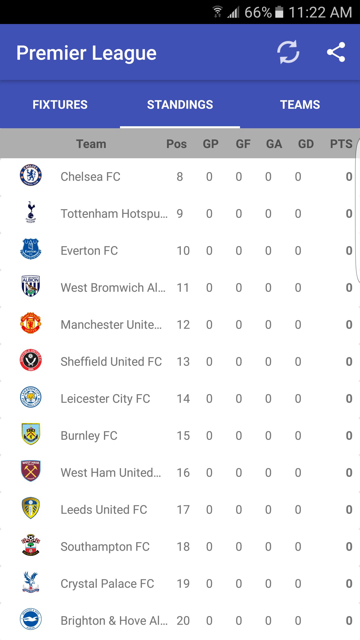English Pl 2020 21 Fixtures For Android Apk Download