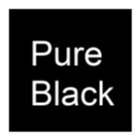 순수한 검은 색 바탕 화면 아이콘