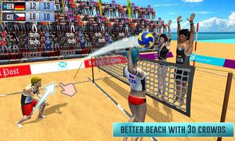 2 Schermata Spike Volleyball - Beach Volleyball Word Champion