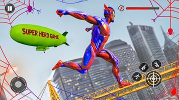 Spider Rope Hero Rescue Games ảnh chụp màn hình 1