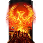 Flamme Feu Phoenix Thème icône