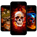 Flames Skull Wallpaper HD APK