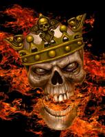 Flames Skull Wallpaper HD Screenshot 2