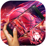 Flaming Red Basketball Theme icon
