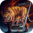 Flaming Vivid Tiger Theme APK
