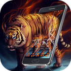 Flaming Vivid Tiger Theme icon