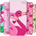 Cute Flamingo Wallpaper icône