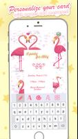 Flamant Invitations D'anniversaire Affiche