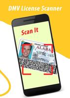 Driver License: Scanner, reader, scan, read info poster