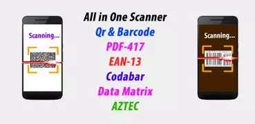 QR & Barcode Data Matrix PDF417 Scanner, lettore
