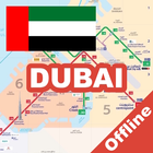آیکون‌ Dubai Metro Tram Travel Guide