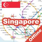 SINGAPORE METRO MRT MAP icône